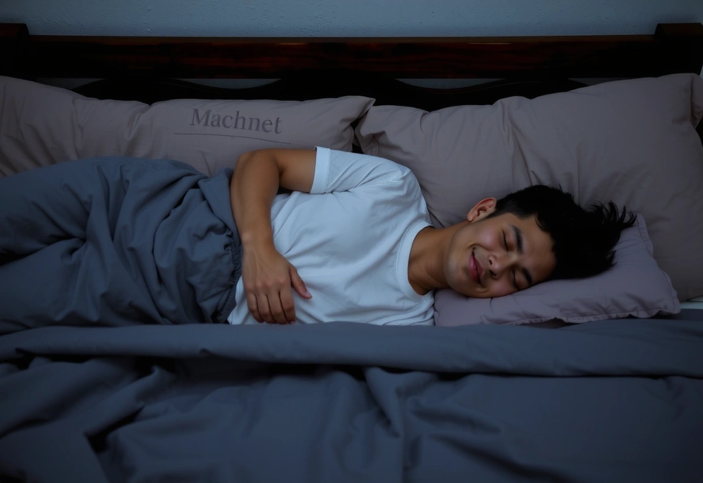 Persona durmiendo profundamente en una cama acogedora