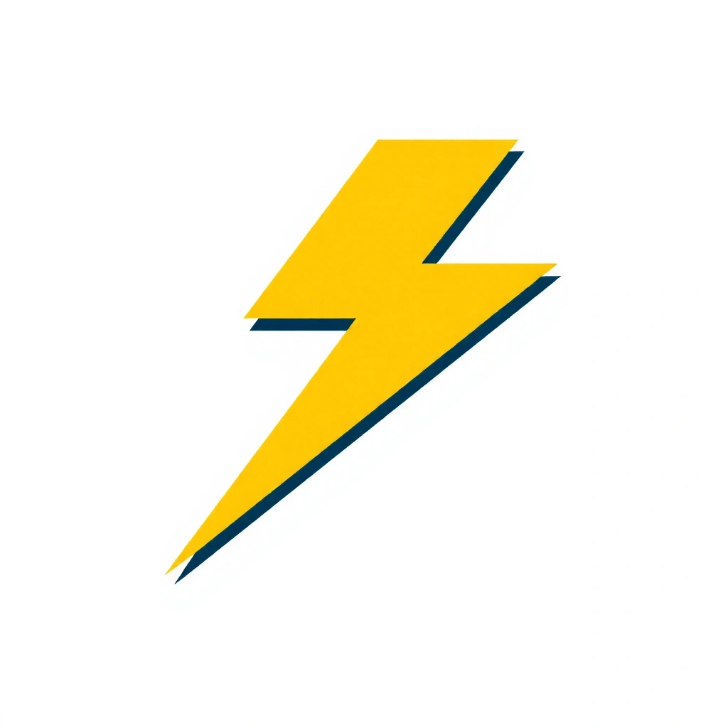 Un icono estilizado de un rayo, representando energía y vitalidad.