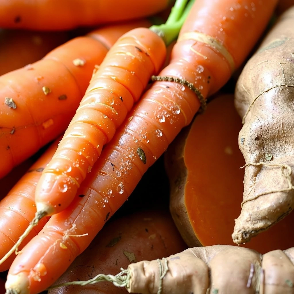 Zanahorias y batatas, fuentes de Vitamina A